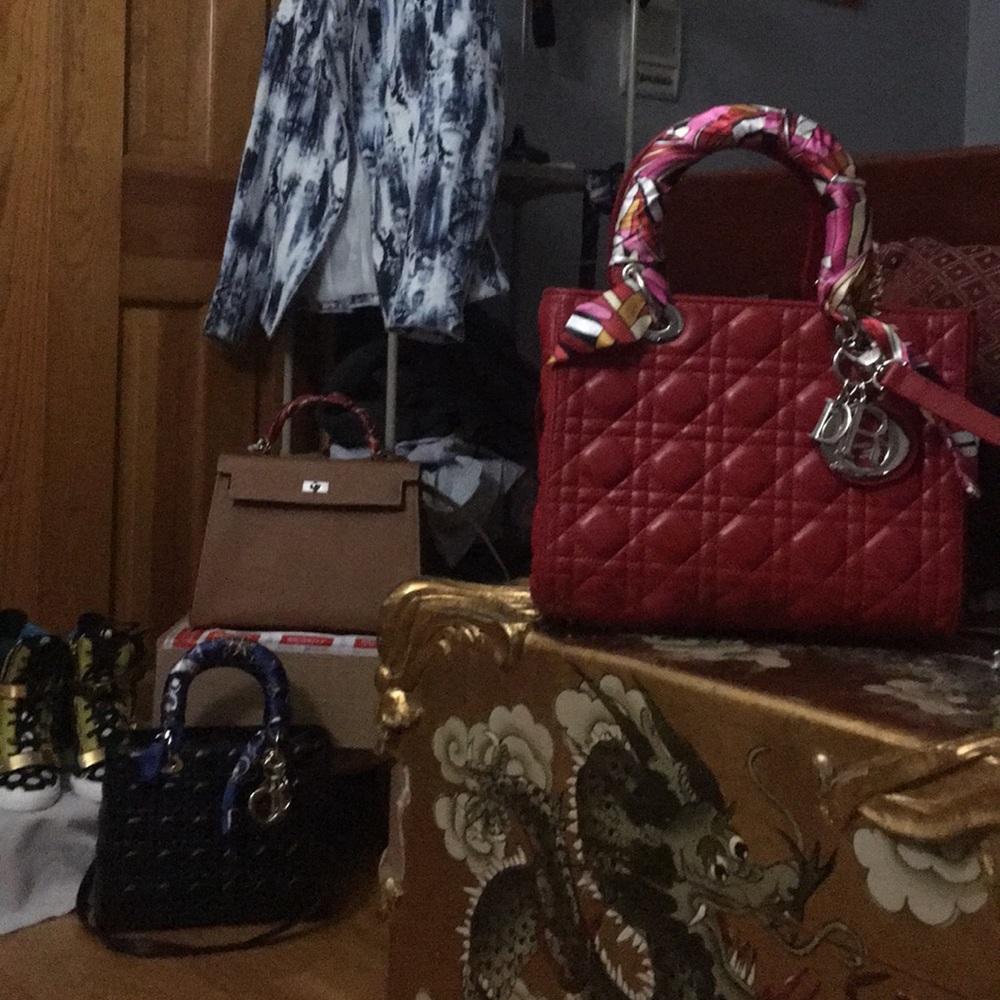 Lady Dior Style in Crimson